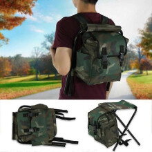 Siège de pêche pliable et portable pour camping et extérieur, avec sac de rangement --- SEC