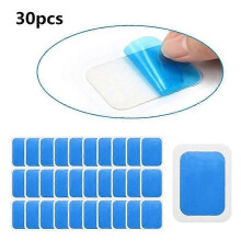 30 almohadillas de gel EMS de hidrogel para entrenamiento, láminas de gel de repuesto para estimulador