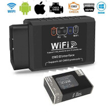 Real V1.5 WiFi Elm327 för Trcuk van bil SUV Fordon Auto Scanner ELM 327 Stöd IOS Android PC OBD2