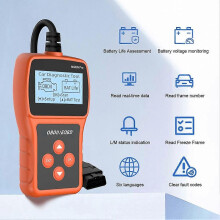 OBD2 Scanner Auto Engine System Diagnostic Tool med LCD Display Flerspråkig motorfelkodsläsare