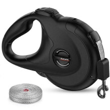 Guinzaglio retrattile per cani, lunghezza 4 m, peso massimo 50 kg, cinturino in nylon con pulsante di