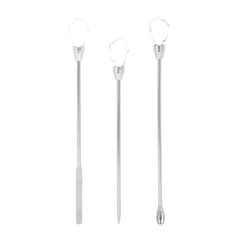 3Pcs Professional Nail Art Stirring Rod Spatula