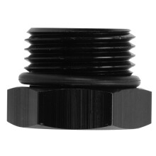 Block Off Stecker Adapter männlich.Hex Stahl Universell 4000PSI Schwarz für Fahrzeuge AN10