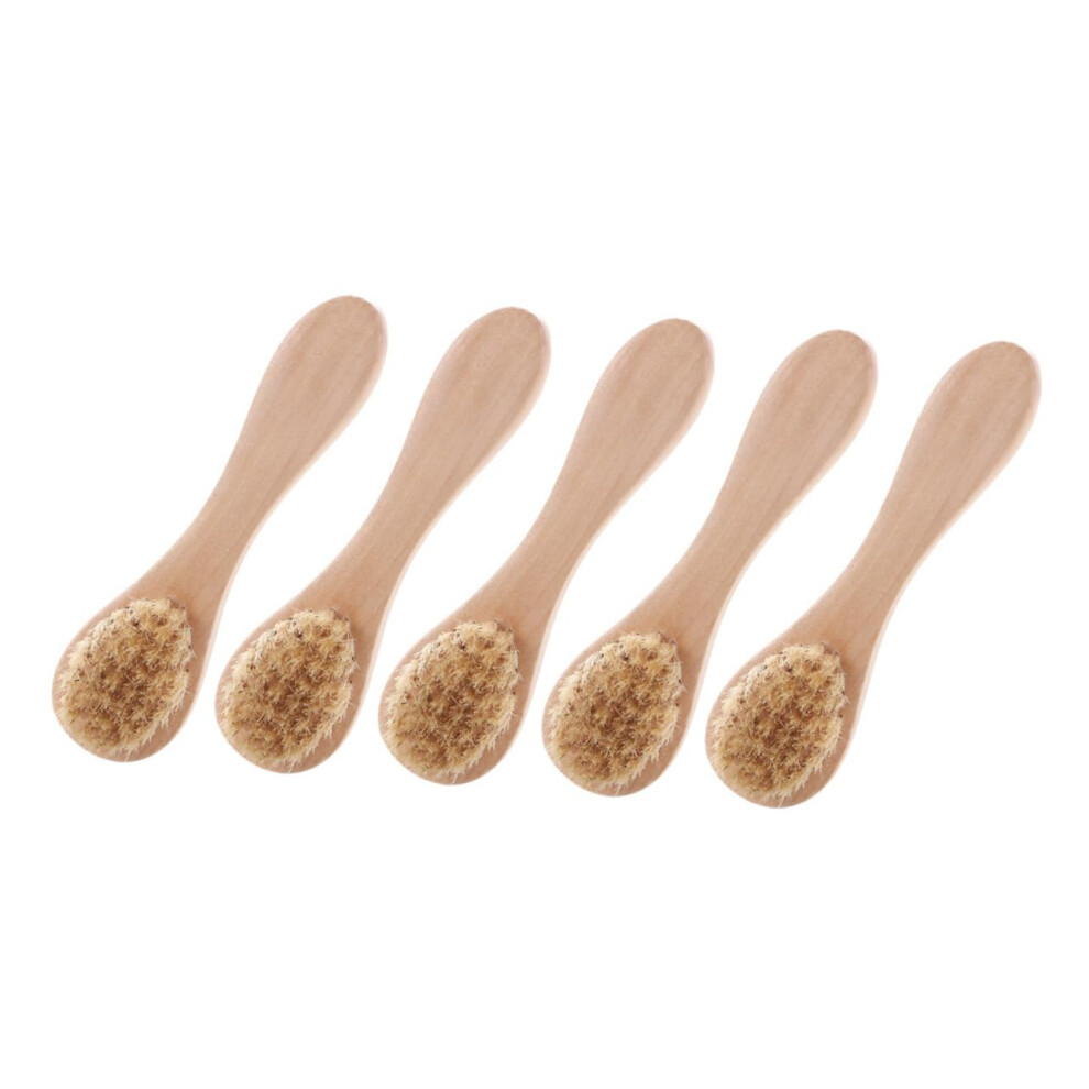 Facial Brush Set 5pcs Soft Bristles Deep Pore Cleansing Tool for Sensitive Skin and Exfoliating Cleansing