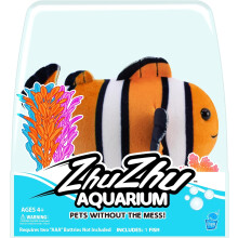 ZhuZhu Aquarium Fish Pets Without The Mess - Finnegan- Clown Fish
