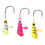 6 Stück Eisangelköder Eisangelbleie Mini Jig Köpfe Köder aus Carbonstahl für Winter Outdoor 005 8