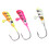 6 Stück Eisangelköder Eisangelbleie Mini Jig Köpfe Köder aus Carbonstahl für Winter Outdoor 005 10