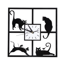Modern Silent Wall Clock Non Ticking Silver
