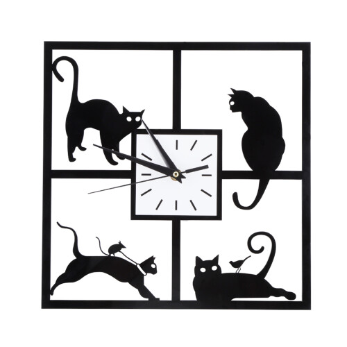 Modern Silent Wall Clock Non Ticking Silver