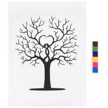 Fingerprint Tree DIY Guest Signature Sign‑In