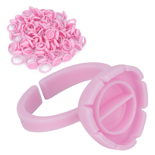 100pcs Lash Glue Holder Ring Cup Eyelash 1