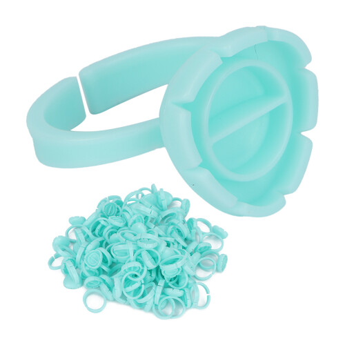 100pcs Lash Glue Holder Ring Cup Eyelash 2