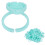 100pcs Lash Glue Holder Ring Cup Eyelash 8