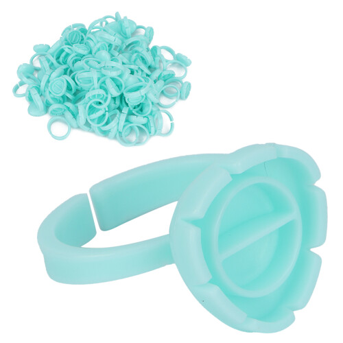 100pcs Lash Glue Holder Ring Cup Eyelash 1