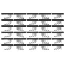 30pcs Wig Comb Clips Stainless Steel 7‑Teeth Wig
