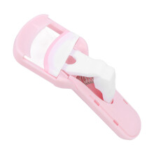 Pink Portable Home Eyelash Curler, Ergonomic Press-Type Makeup Tool