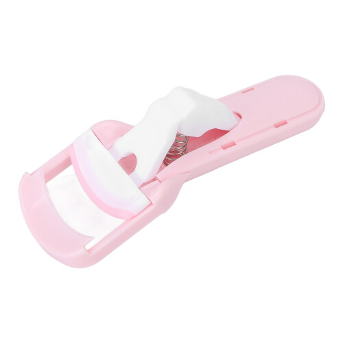 Pink Portable Home Eyelash Curler, Ergonomic Press-Type Makeup Tool 1