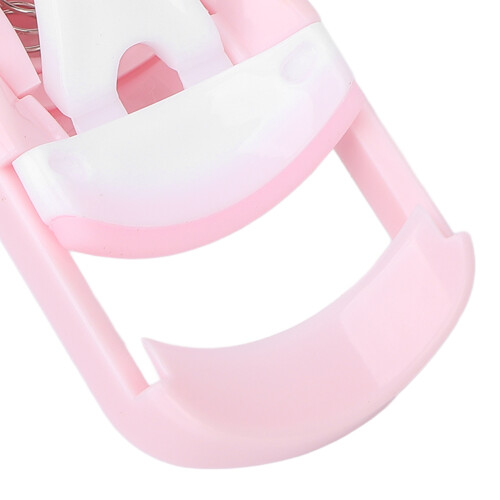 Pink Portable Home Eyelash Curler, Ergonomic Press-Type Makeup Tool 2