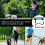 Reflective Elastic Dog Running Belt Bag Set, Sky Blue, Adjustable 9