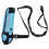 Reflective Elastic Dog Running Belt Bag Set, Sky Blue, Adjustable 14