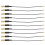 10-Pack LoRa 433.470MHz Spring Antennas IPEX Interface Copper RG1.13 16