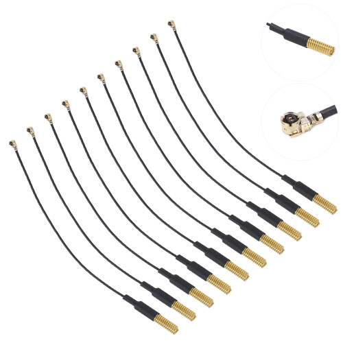 10-Pack LoRa 433.470MHz Spring Antennas IPEX Interface Copper RG1.13