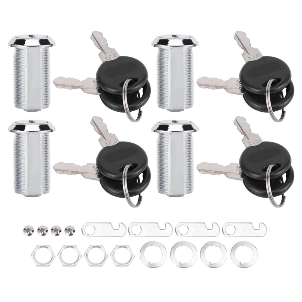 4 Set Cam Lock Zinc Alloy File Cabinet Mailbox 9387669208710