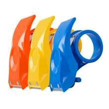 Packaging Tape Dispenser Cutter Set of 3 Plastic Handheld Tape Dispensers for Sealing Shipping Tape 2 Inch Width