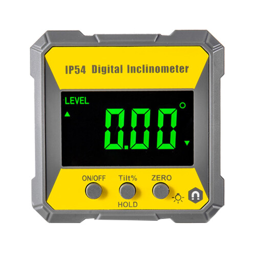 Digital Protractor LCD Display Electronic Angle Finder Inclinometer IP54 Waterproof Durable Measurement Tool