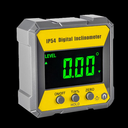 Digital Protractor LCD Display Electronic Angle Finder Inclinometer IP54 Waterproof Durable Measurement Tool 1