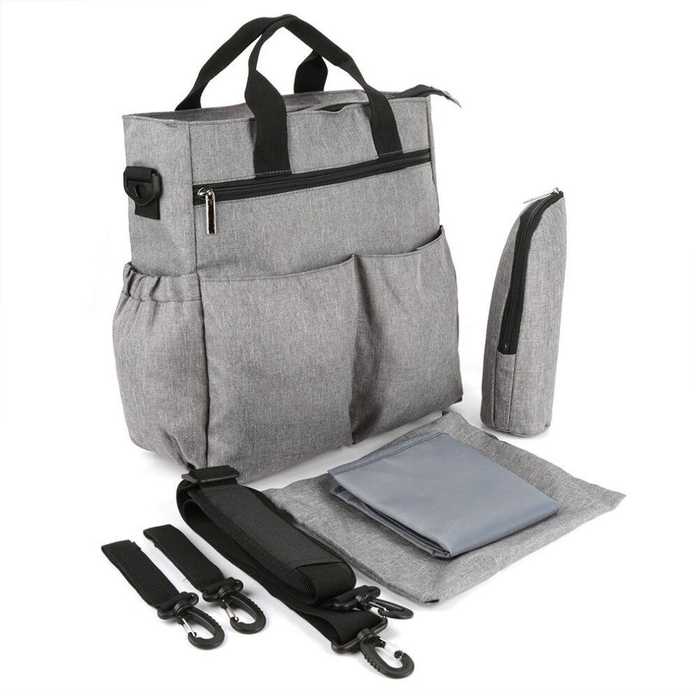 Insular Baby Diaper Nappy Bag Large Capacity Gray