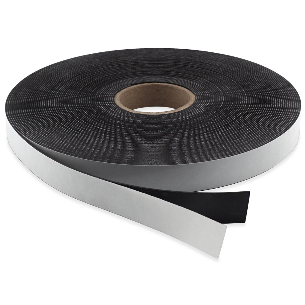 Flexible Magnetic Strip With Adhesive Backing, 0.06 Inch Thick, 1 Inch Wide, 100 Feet Roll, Model Zgn40apaabx 6493810723377