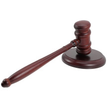 Wooden Judge Gavel Set with Base for Courtroom Lawyer Prop, Smooth Finish, Loud Sound for Auctions and Events