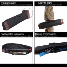 Recurve-Bogen-Tasche Outdoor Bogenschießen Handtasche mit verbreitetem Griff und verstellbarem Schultergurt Canvas-Pfeilrucksack