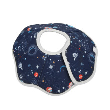 Wasserfeste, atmungsaktive, faltbare Schutzkatzenhalskrause für Hunde und Katzen - Elizabethan-Kragen, Planet-Design, Größe M