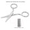 Nose Hair Scissors Stainless Steel Rounded Tip 15