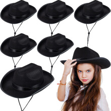 Kids Cowboy Hat Cowgirl Western Hat for Boys and Girls Dress Costume Size Adjustable Durable Felt Material