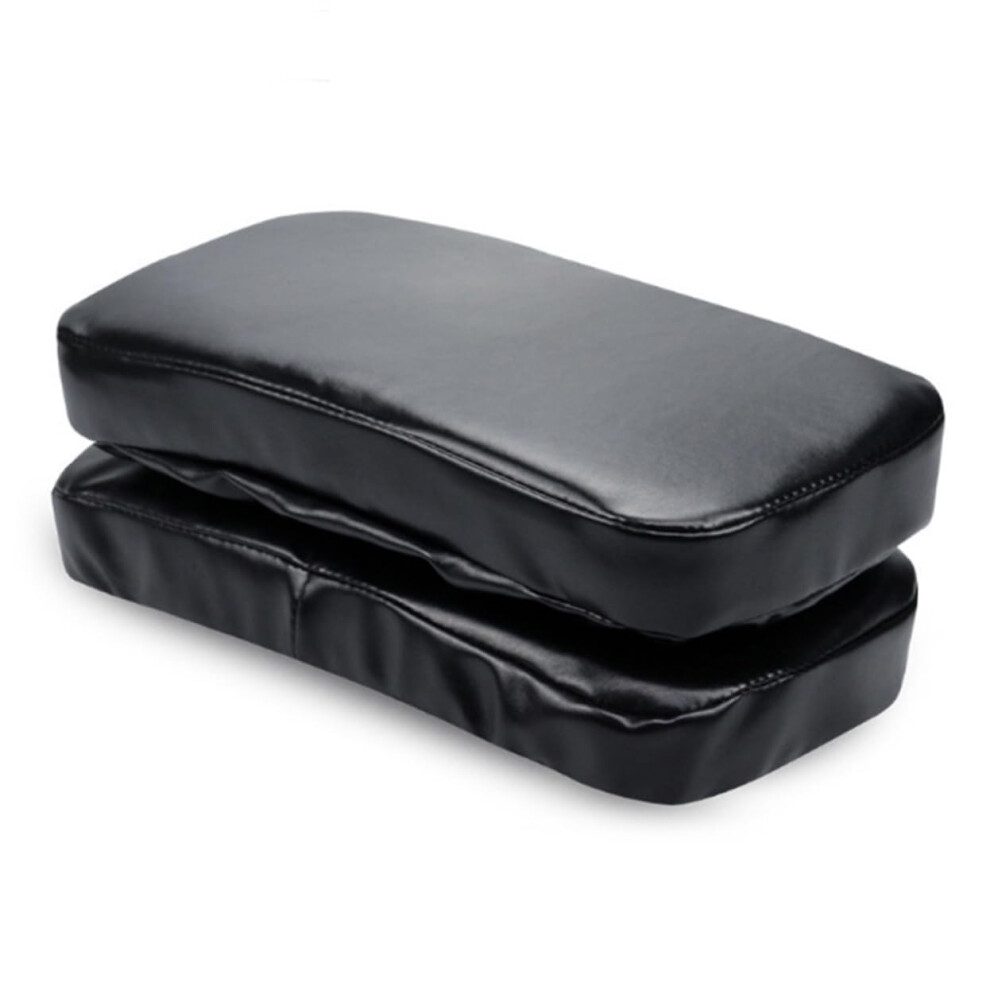 Soft Memory Foam Armrest Pad Elbow Brace Cushion With Elastic Cover For Office Chair Single Size Support Black