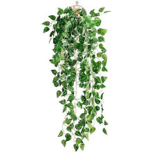 Planta artificial Scindapsus, hojas falsas, vegetación, hiedra - QIFULL - Decoración interior y exterior