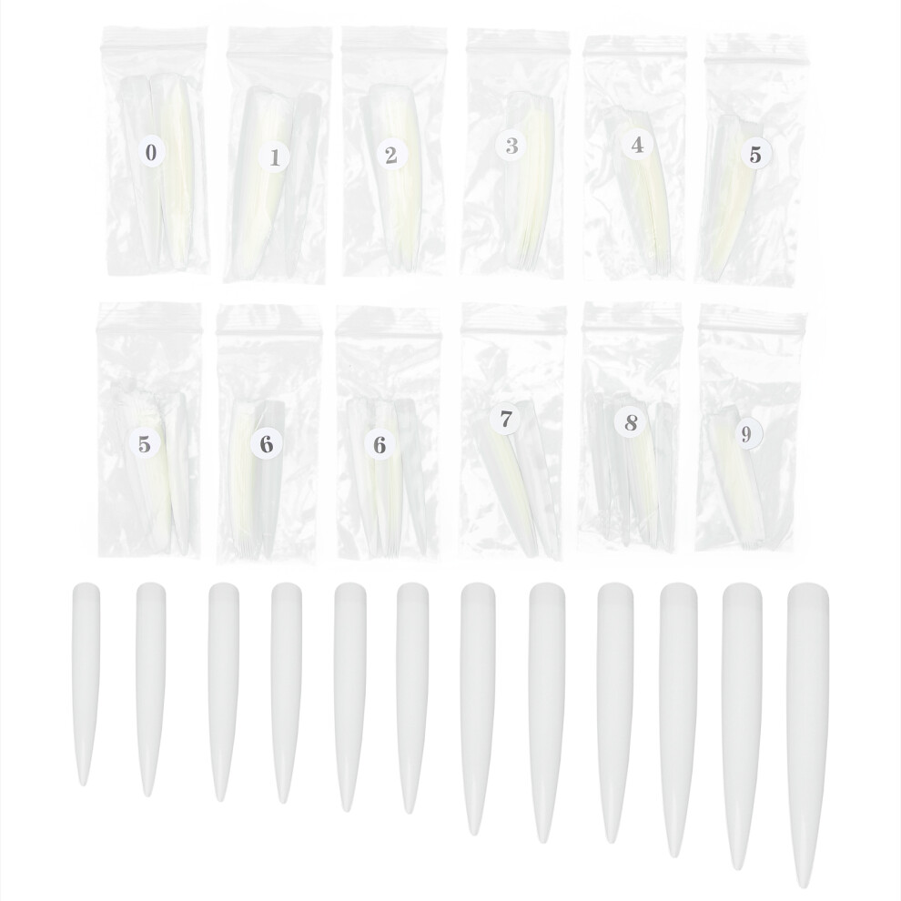 120PCS Extra Long Nail Tips Full Cover Stiletto
