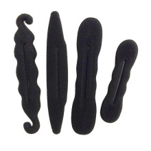 4Pcs Women Magic Foam Sponges Styling Hair Clip Device Donut Quick Accessories