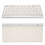Tastiera wireless 2.4G, bianco-argento, bilingue 15
