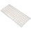 Tastiera wireless 2.4G, bianco-argento, bilingue 16