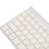 Tastiera wireless 2.4G, bianco-argento, bilingue 12