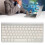 Tastiera wireless 2.4G, bianco-argento, bilingue 14