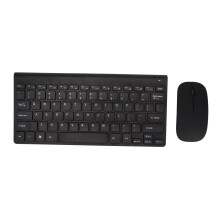 Set tastiera/mouse wireless 2.4G, nero, 10 m