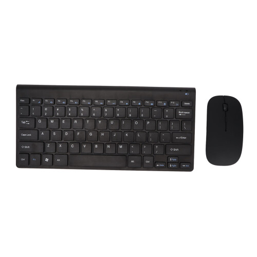 Set tastiera/mouse wireless 2.4G, nero, 10 m