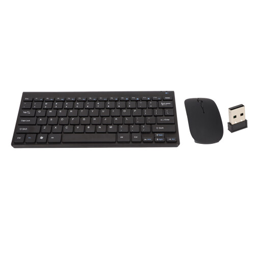 Set tastiera/mouse wireless 2.4G, nero, 10 m 1