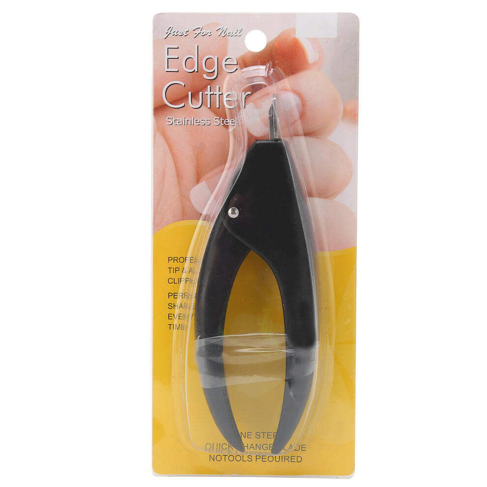 Black Fake Nails Cutter U-Type False Nails Clippers
