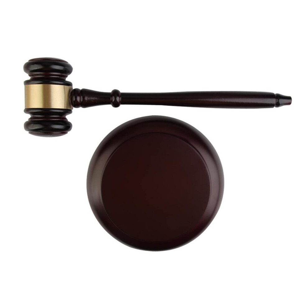 Handmade Wooden Auction Hammer Gavel For Lawyer Judge Court Decor Color B Durable Craftsmanship 6276012533933
